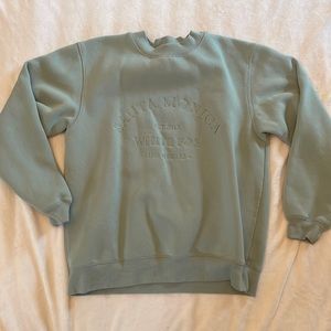 White Fox Sage Green Crewneck size S/M